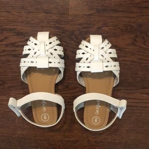 White sandals